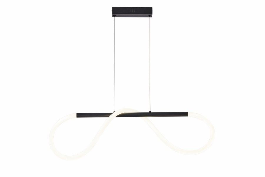 SAVANAH závesné svietidlo matné čierne LED/16W/4000K, 120x80x12cm